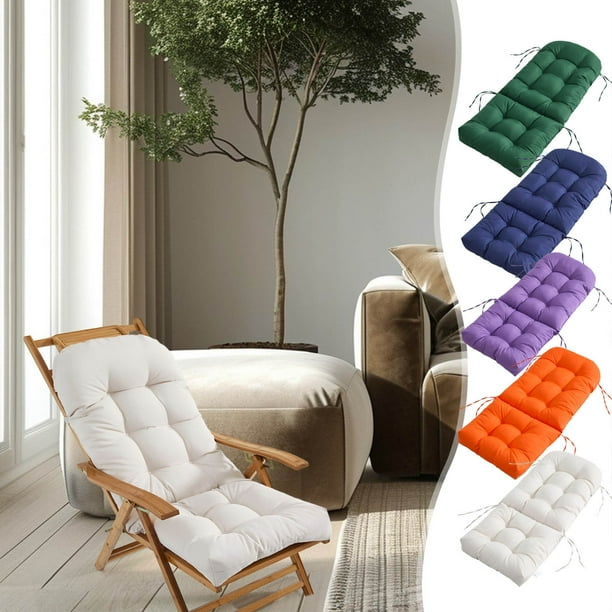 mfyjkho Cojín plegable grueso para silla, reversible, con cierres de velcro, 110 x 50 cm, para oficina (1 unidad)