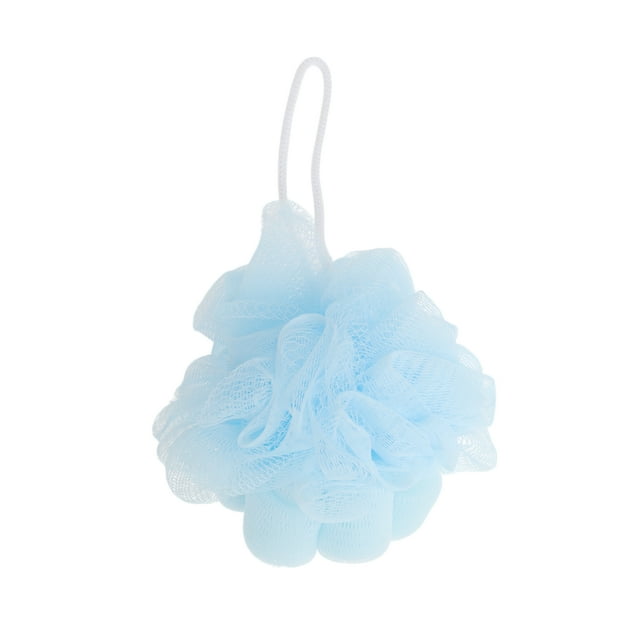 Esponja de loofah para baño de 1 pieza de Unique Bargains, color azul