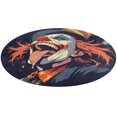 thumbnail image 5 of Psychedelic Clown Joker Round Carpet Circle Rug Outdoor Patio Area Rug Washable Large Area Rugs Hallway Room Decor Fitness Mats, 5 of 8