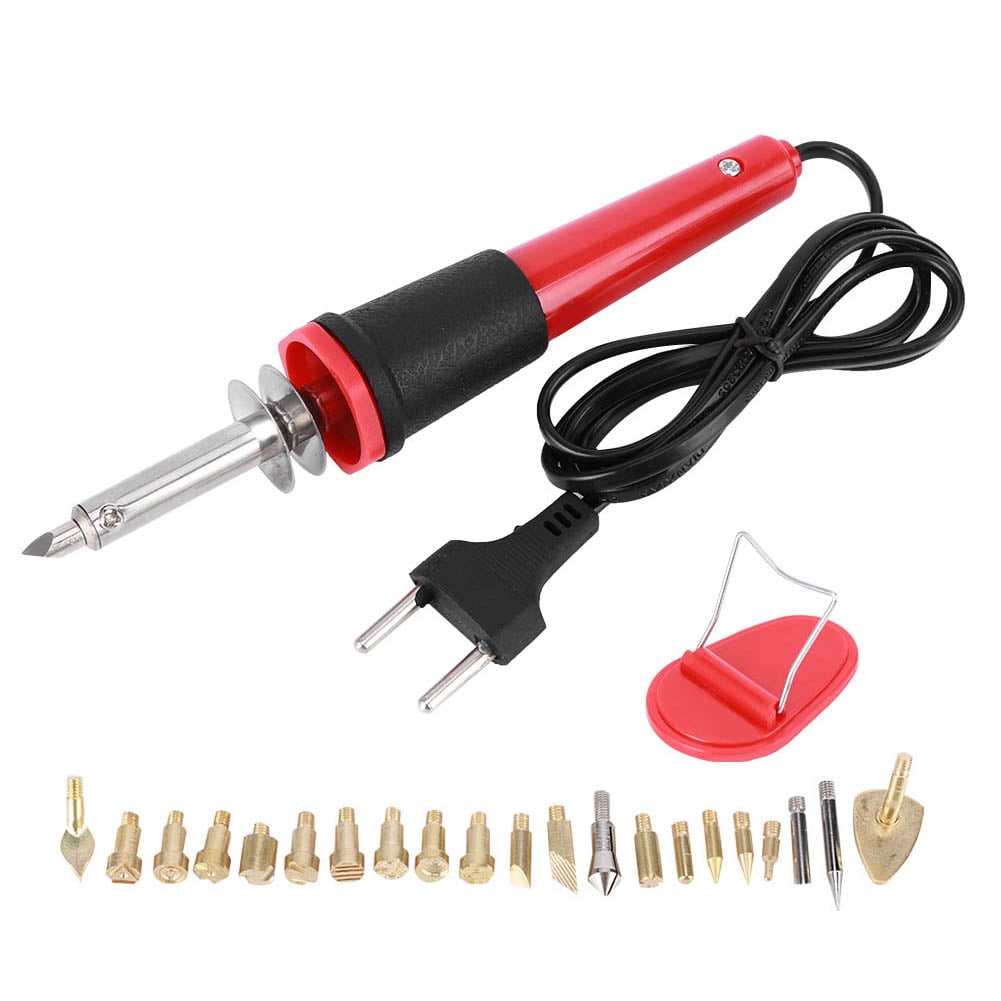 Electric Soldering Iron Set Electric Soldering Iron Set Wood Burning Pen Engraving Carving Pyrography Tool 30WEU Plug AC220V Walmart