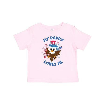 

Inktastic 4th of July My Pappy Loves Me Cute Patriotic Baby Eagle Gift Baby Boy or Baby Girl T-Shirt