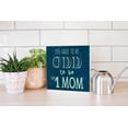 thumbnail image 4 of Have To Be Odd #1 Mom Blue Stars Hearts 10 x 10 Wood Tabletop Sign Plaque, 4 of 4