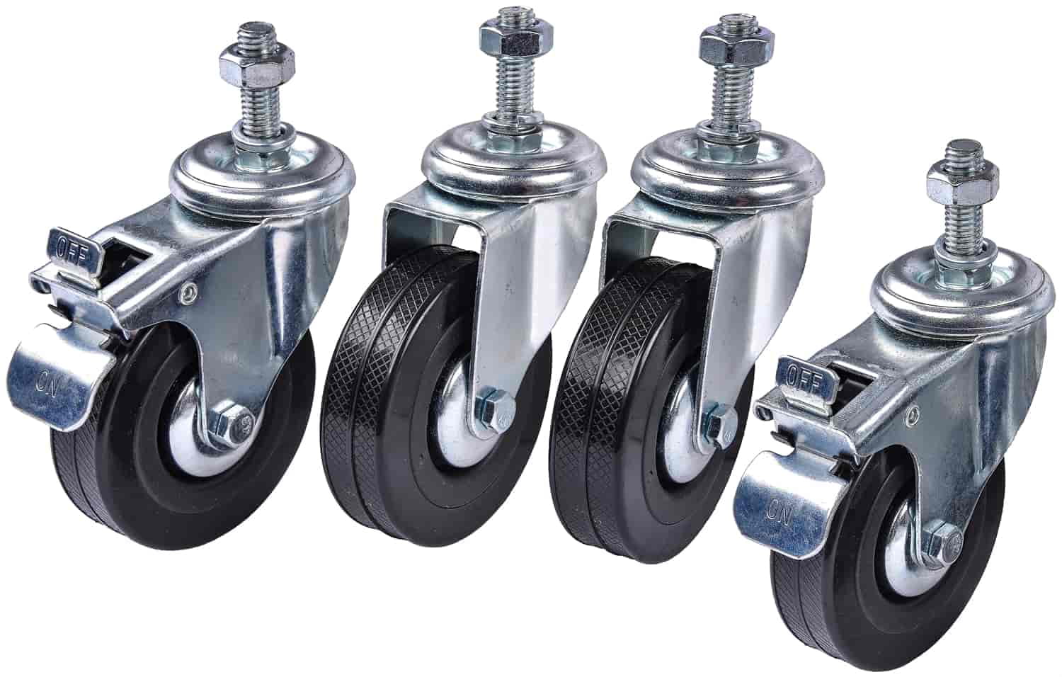 pack of 4 Oajen 2" caster with 5/16" 90 lbs rating per caster 18 x 1" 