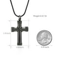 thumbnail image 2 of Rope Winding Cross Cremation Ashes Urn Pendant Necklace Memorial Keepsake Jewelry Lord’s Prayer Cross Ashes Necklaces Urn Keychain Urn Jewelry, 2 of 7