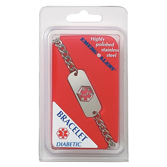 Collar Apotecario para Diabéticos Hipoalergénico de Acero Inoxidable