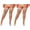 Nude, variant on Thigh High Stockings Plus Size, CaiDieNu 30D Stockings for Women Anti-Snag Lace Top Stay Up, 2-Pack, Black