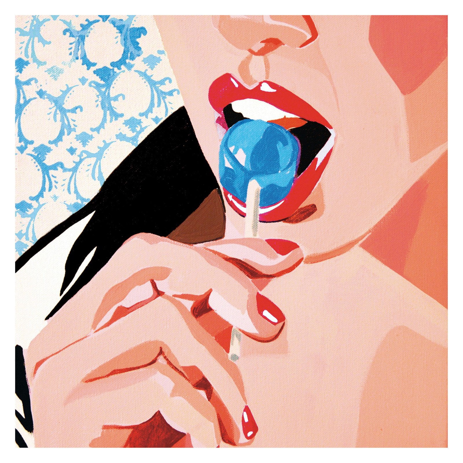 Marmont Hill "Lollipop" by Molly Rosner Painting Print on Wrapped Canvas
