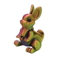 thumbnail image 5 of Easter 1.97in 3D Printed Bunny Figurine Set 16PCS Tabletop Display Easter Decorations For Home Cute Mini Easter Decor with Easter Eggs Theme, 5 of 9