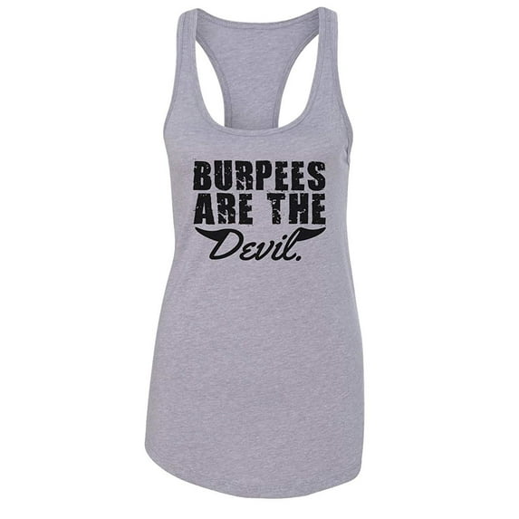 RB Clothing Co Women’s Ideal Racerback Gym Graphic Tank Top ”Burpees are The Devil