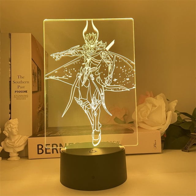 Luz nocturna LED 3D Plants vs Zombies que cambian de color para niños