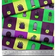 thumbnail image 3 of Soimoi Polyester Crepe Fabric Cactus Tree Decor Fabric Printed Yard 52 Inch Wide, 3 of 3