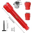 thumbnail image 2 of 8 In 1 Faucet & Sink Installer Wrench For Kitchen Plumbing Repair Faucet Wrench Sink Installer Tool, 2 of 5