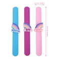 thumbnail image 2 of Shisuyan Kids Party Favors Slap Bracelets Assorted Color 8Pcs 8.5x1.7In, 2 of 9