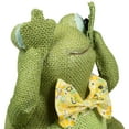 thumbnail image 4 of Northlight Sitting on Lily Pad See No Evil Frog with Bowtie Spring Decoration - 8", 4 of 6