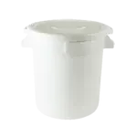 Excellante 10 gallon trash can, plastic, white, comes in each