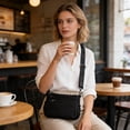 thumbnail image 6 of Women’s Crossbody Shoulder Bag Lightweight Oxford Fabric, Multi Compartment Purse for Travel and Everyday Commute, 6 of 6