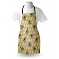 thumbnail image 4 of Bee Apron, Eco-Friendly Beekeeping Theme Honeycomb Cells and Bee Silhouettes Illustration, Unisex Kitchen Bib with Adjustable Neck for Cooking Gardening, Adult Size, Sage Green Beige, by Ambesonne, 4 of 4