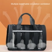 EARKITY Pet Carriers, Cat Carrier, Dog Carrier, Portable Soft-Sided Pet Carriers Travel Bag, Collapsible Hand Bag, Airline Approved, Breathable Durable Bite-Resistant Mesh with Removable Washable Mat