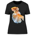 thumbnail image 1 of Transparent Orange Siamese Betta T-Shirt Women -Image by Shutterstock, Female Medium, 1 of 2