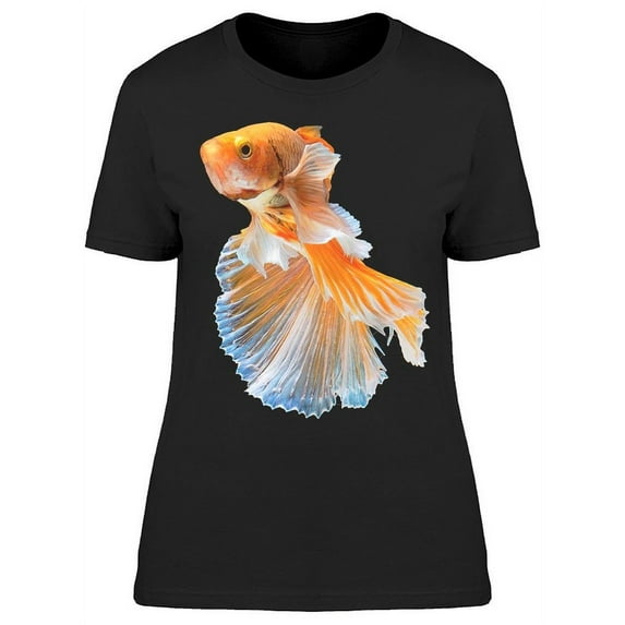 Transparent Orange Siamese Betta T-Shirt Women -Image by Shutterstock, Female Small