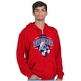 thumbnail image 3 of Illinois Prairie State IL Smurfs Zip Up Hoodie Men's Women's Brisco Brands M, 3 of 6