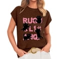 thumbnail image 2 of Knitting Cat T-Shirt Beach Vacation Tshirts Comfortable Tshirt Women Beach Shirts For Women Vintage Tshirts For Women Womens Knit Tops Woman Tops Casual Loose Fit Tee Shirt Women, 2 of 6