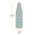 thumbnail image 3 of Whitmor Ironing Board Cover & Pad - Turquoise & Gray (COVER ONLY), 3 of 5