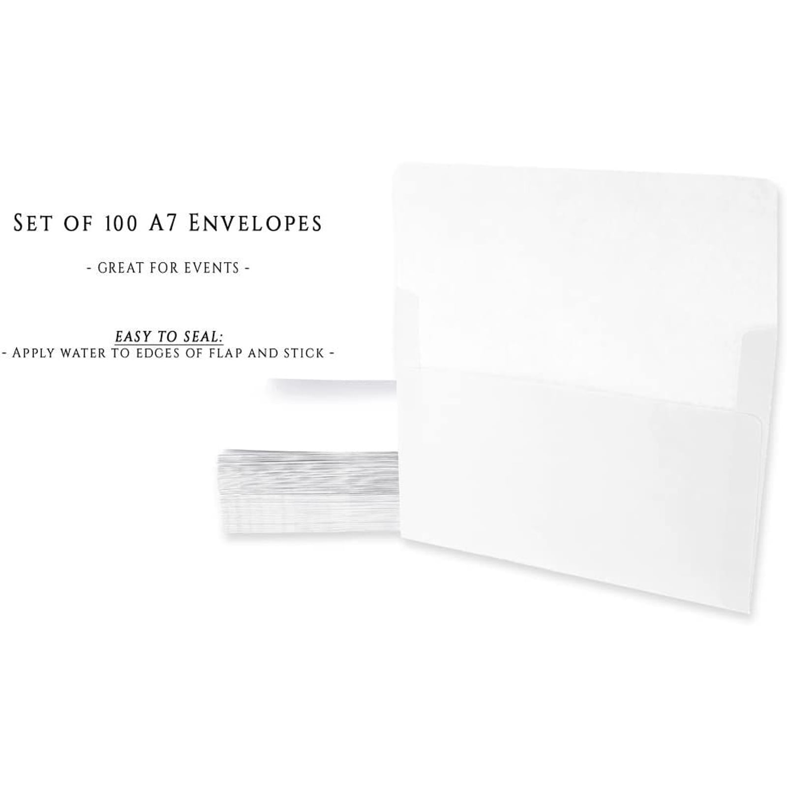 Envelopes A7 (5.25x7.25 for 5x7 cards) - IVORY 100 Pack Wedding  Invitation 