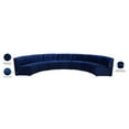 thumbnail image 6 of Maklaine 7-Piece Modular Contemporary Velvet Sectional Sofa in Navy, 6 of 7