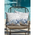 thumbnail image 3 of Outdoor Pillows Waterproof, Blue Starfish Coastal Throw Pillows with Inserts Included, Eucalyptus Summer Nautical Shell Wooden Indoor Outdoor Decorative Lumbar Pillow for Bed/Couch 16"x16", 2Pcs, 3 of 8