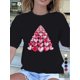 thumbnail image 1 of Hearts Valentine Heart Conical Shaped Tree Pure Women'S Tshirt Comfort Fit Tee For Adult, Men, Women, Teen, Teenager, Adolescent, Youth, 1 of 6
