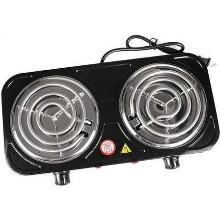 Hot Plate,2000W Double Burner Electric Cooktop,Portable Stove Top,Heating Hot Plate Stove for Kitchen Camping