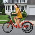 thumbnail image 6 of ABORON Adult Tricycles, 7 Speed Adult Trikes 20/24/26 inch 3 Wheel Bikes, Cruise Bike with Basket for Seniors, Women, Men for Recreation, Shopping, Multiple Colors, 6 of 10