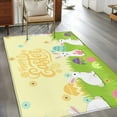 thumbnail image 2 of Kitchen Mats for Floor 3x5 Ft, Happy Easter Non Slip Area Rugs for Kitchen Bedroom Entryway, Rabbits Eggs Spring Daisy Floral Grass Yellow Washable Carpet Runner Rug Floor Mats for Bedroom, 2 of 8