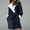 Navy, variant on Dyfzdhu Robes for Women Hooded Fleece Bathrobe Lightweight Soft Plush Long Flannel Sleepwear Robe