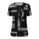 thumbnail image 4 of Pntutb camisas para mujer verano Casual algodón Lino manga corta camiseta suelta ajuste botón abajo solapa camisetas blusas casuales Pntutb Pntutb-3940, 4 of 4