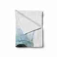 thumbnail image 2 of Psychedelic Soft Flannel Fleece Throw Blanket, Gorilla with Feathers Digital Triangle Geometric Style Monkey Theme Print, Cozy Plush for Indoor and Outdoor Use, 70" x 90", Blue, by Ambesonne, 2 of 6