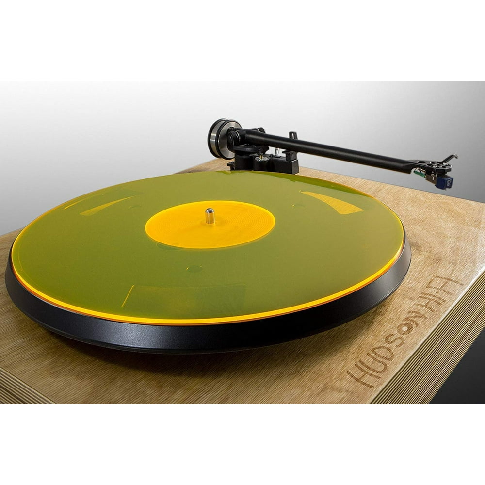 Hudson HiFi Acrylic Turntable Mat YellowLit LP Platter Mat