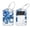 multicolored 2, variant on 2 Pack Leather Luggage Tag with Stainless Steel Loop, Blue Turtle Wave Stripe Pattern Baggage Handbag Travel Suitcase Tags with Name ID Card Perfect to Quickly Spot Luggage Suitcase
