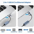 thumbnail image 4 of Adaptador USB 3.0 A Ethernet con C RJ45 Gigabit LAN Red Cableada de 1000 Mbps, Red, para, 4 of 5