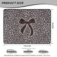 thumbnail image 7 of Binienty Leopard Print Bow Rear Cargo Liner, Anti-Slip Scratch Resistant Trunk Protector Mat, Universal 29" x 39" Stylish Vehicle Interior Accessory for Most Sedans SUVs Wagons, 7 of 7
