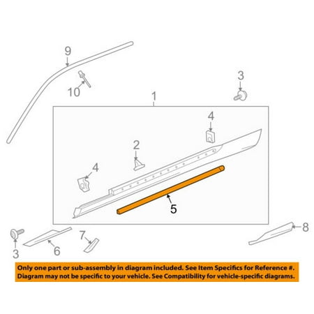 Chevrolet GM OEM 10-15 Camaro Exterior-Lower Weatherstrip Seal Right 20969770