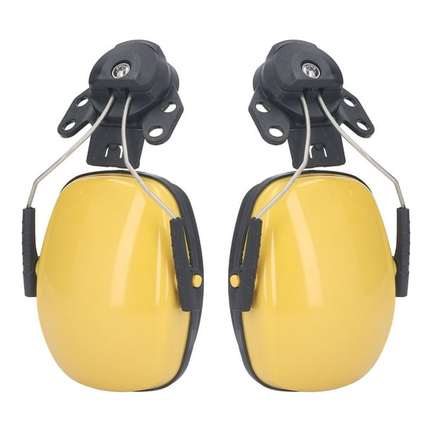 Orejeras para casco con ruido, 1 par de casco de seguridad, orejeras para casco, orejeras para casco, orejeras compactas y ligeras