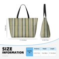 thumbnail image 4 of Fotbe Colourful stripes Bolsa de Viaje para Playa - Resistente al Agua, Bolsa Tote de Gran Capacidad y Ligera con 7 Bolsillos para Mujeres y Hombres, 4 of 7