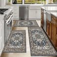 thumbnail image 6 of Kitchen Rugs Sets of 3 Non Slip Washable Kitchen Mats for Floor, Waterproof Kitchen Runner Rug, Floor Mat Carpet for Entryway, Laundry, Sink, Hallway, Bathroom, 6 of 10