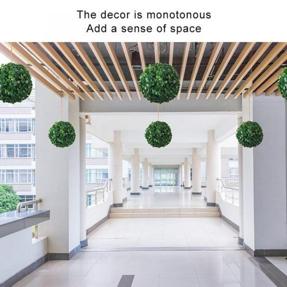 14 Inch Artificial Boxwood Balls Topiary - Faux Plants Decorative Balls for Indoor, Outdoor, Garden, Wedding, Balcony, Backyard and Home Decor