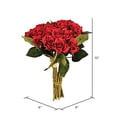 thumbnail image 2 of Vickerman FR190904 10 in. Red Rose Bundle, 2 of 2