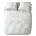 thumbnail image 4 of VCNY Home Nina 2-Piece White Geometric Quilt Set, Twin, Adult, Unisex, 4 of 6