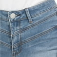 thumbnail image 3 of SEVEN7 Women's High Rise Chevron Details Denim Skinny Ankle Jeans-Blue / 12, 3 of 6