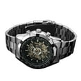 thumbnail image 2 of kayannuo Mens Watches Skeleton Automatic Watches For Men Silver Stainless Steel Wrist Watch, 2 of 4